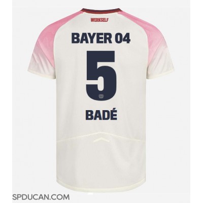 Muški Nogometni Dres Bayer Leverkusen Loic Bade #5 Gostujuci 2025-26 Kratak Rukav Muški Nogometni Dres Bayer Leverkusen Loic Bade #5 Gostujuci 2025-26 Kratak Rukav